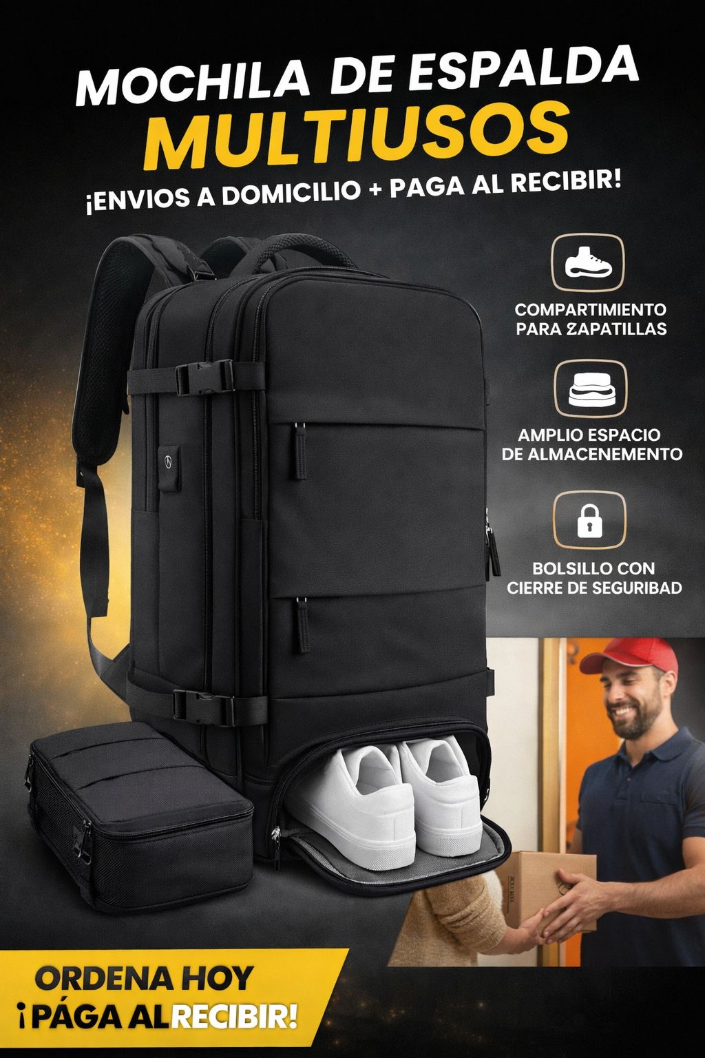 MOCHILA DE VIAJE EXPANDIBLE. ( MULTI-USO)