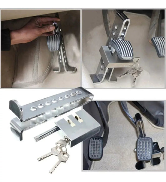 🔒 TRABA ANTIRROBO DE PEDAL – MÁXIMA SEGURIDAD PARA TU AUTO