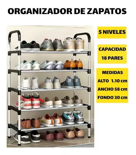 👟 ORGANIZADOR DE ZAPATOS METÁLICO – MÁXIMA CAPACIDAD Y ORDEN EN TU HOGAR
